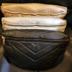 REDUCED‼️Black, Gold, Silver Quilted Crossbody Purses